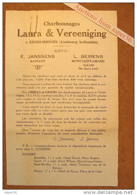 Steenkool, Laura & Vereeniging, Eygelshoven 1921 - Pays-Bas