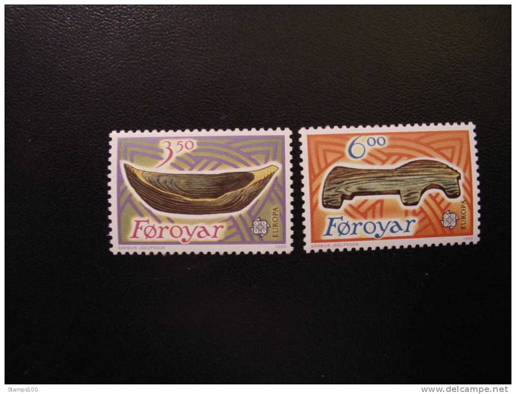 FAROE, DANISH FAROER, EUROPA CEPT, 1989 MNH **,  Mi 184/85  (040208) - 1973