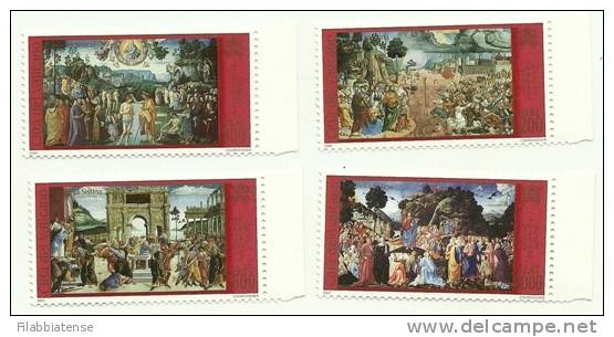 2001 - 1231/34 Cappella Sistina   ++++++++ - Unused Stamps