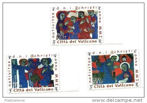 2001 - 1257/59 Santo Natale   ++++++ - Unused Stamps
