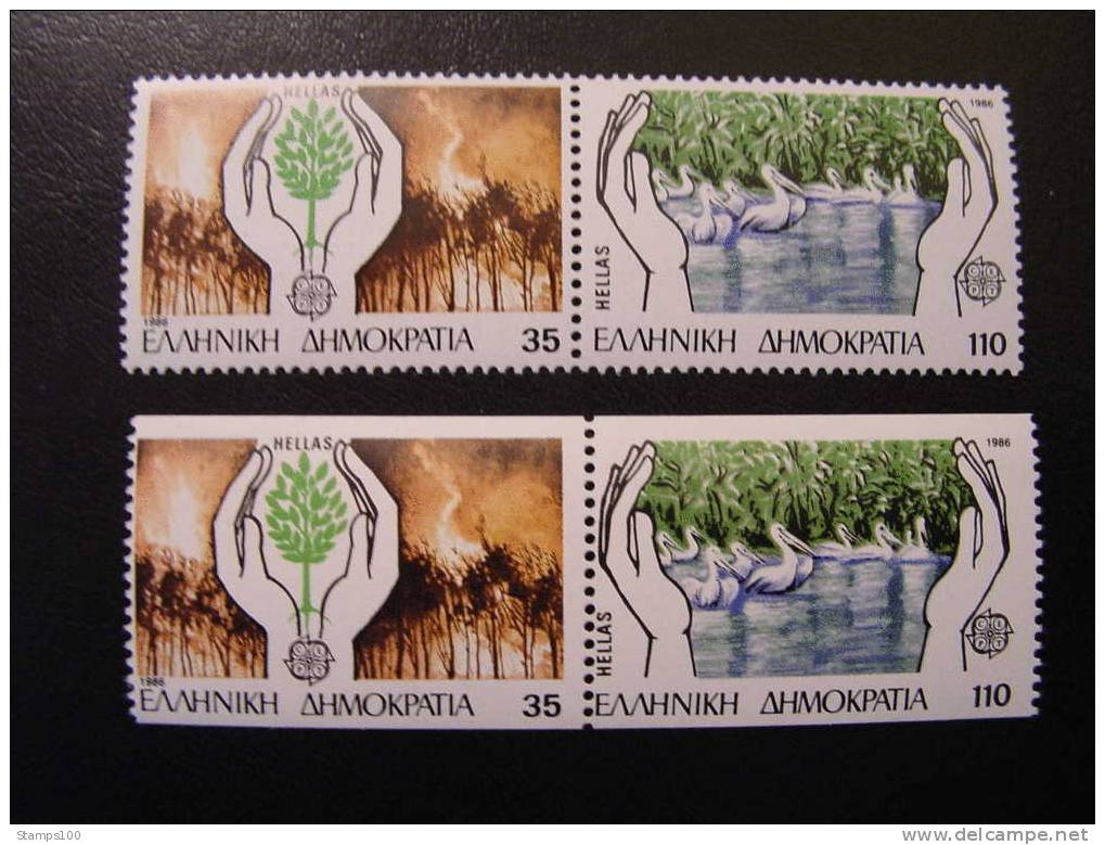 GREECE, GRIECHENLAND, GRECE, 1986, EUROPA CEPT, MNH**, Mi 1630/31 A/C (040406) - 1986