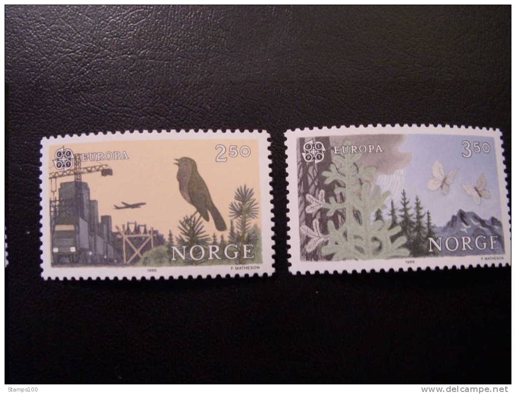 NORWAY, NORWEGEN, NORGE, EUROPA CEPT, 1986, MNH**, Mi 946/47 (040407) - 1986