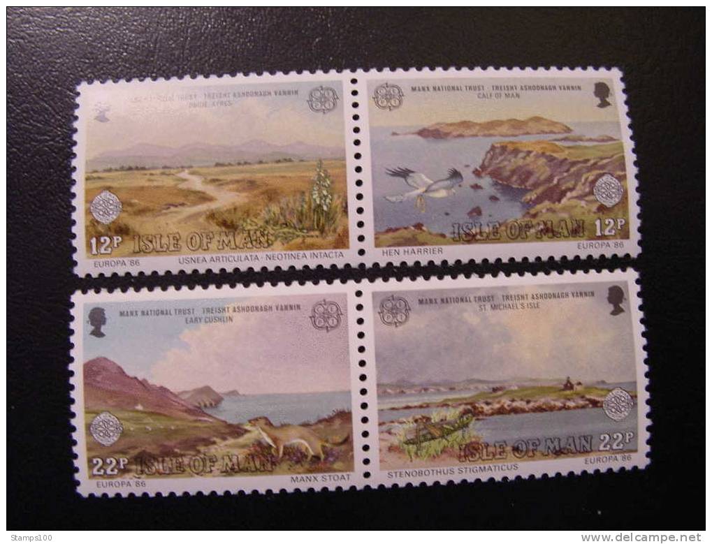 ISLE OF MAN, EUROPA CEPT, 1986, Mi 307/10 , MNH**, (040408) - 1986