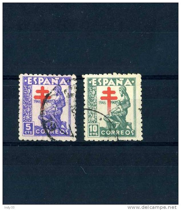 - ESPAGNE BIENFAISANCE 1946 . TIMBRES CONTRE LA TUBERCULOSE - Liefdadigheid