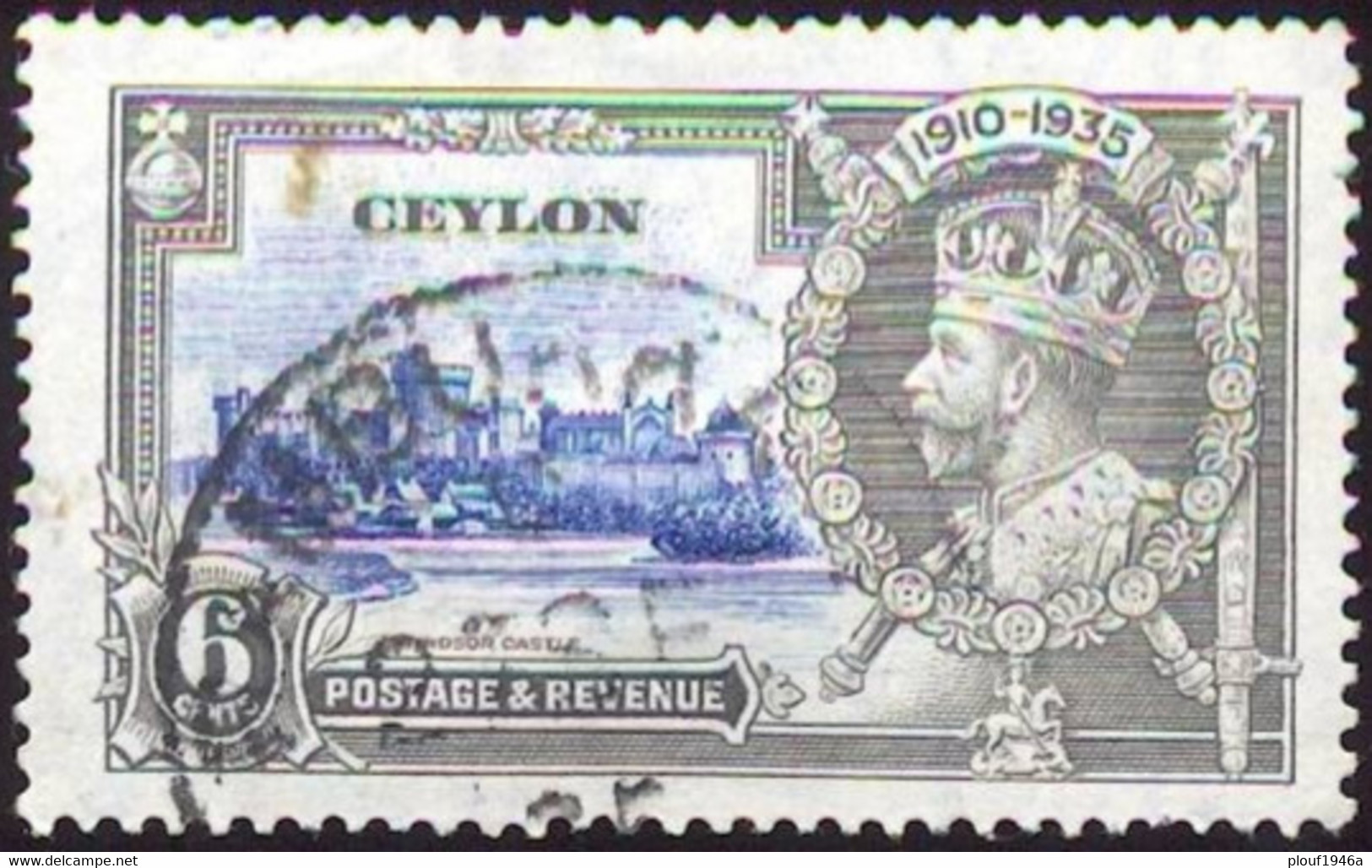 Pays :  96 (Ceylan : Colonie Britannique)  Yvert Et Tellier N° :  234 (o) - Ceylon (...-1947)