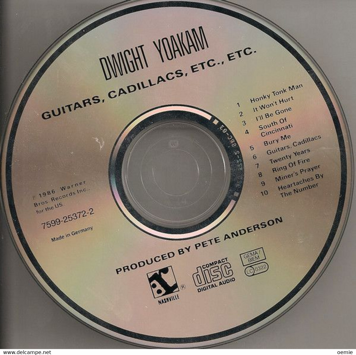 DWIGHT  YOAKAM  °°°° GUITARS  CADILLACS   //  CD ALBUM  NEUF SOUS CELLOPHANE - Country & Folk