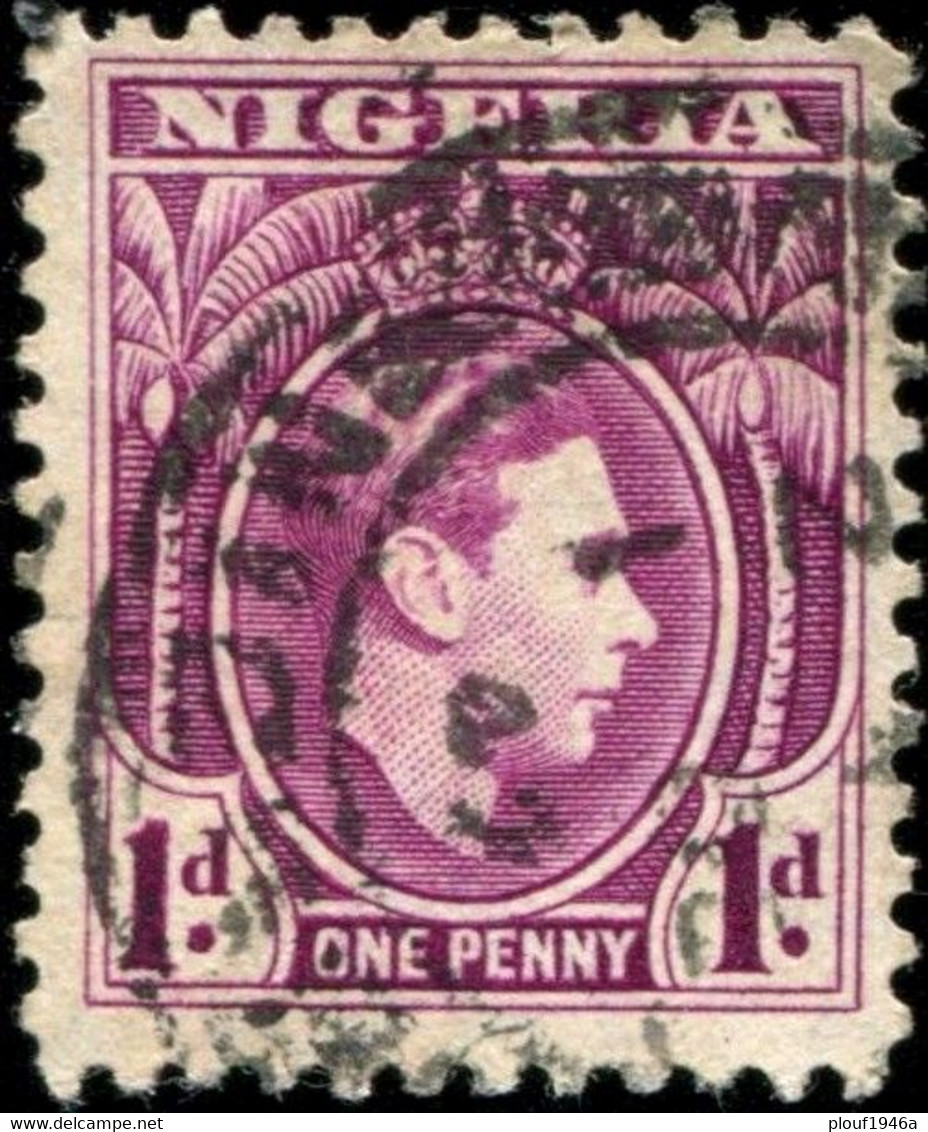 Pays : 346  (Nigeria : Colonie Britannique)  Yvert Et Tellier N° :   63 (o)  Dent 12 - Nigeria (...-1960)