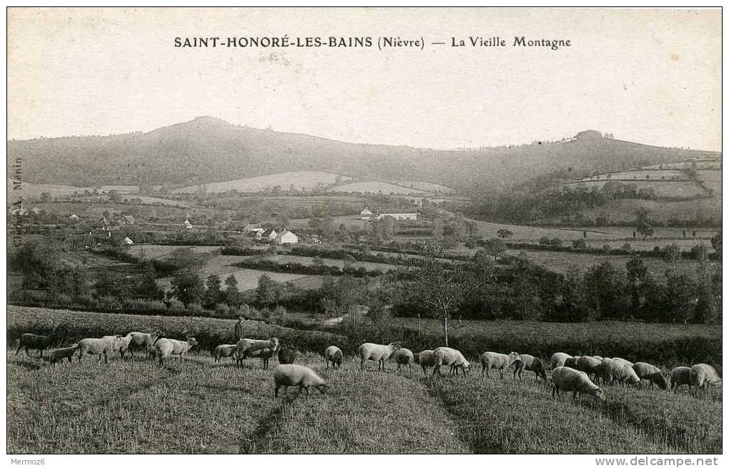 Saint Honore Les Bains La Vieille Montagne Cliche Menin Moutons - Saint-Honoré-les-Bains