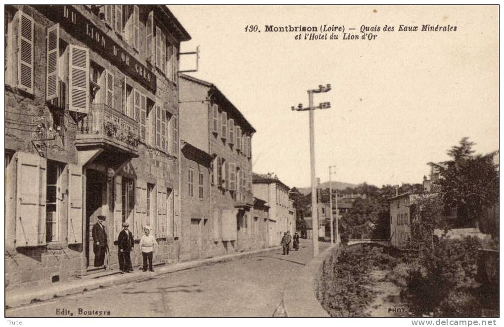 MONTBRISON QUAIS DES EAUX MINERALES HOTEL DU LION D OR  ANIMEE EMPLOYEE - Montbrison