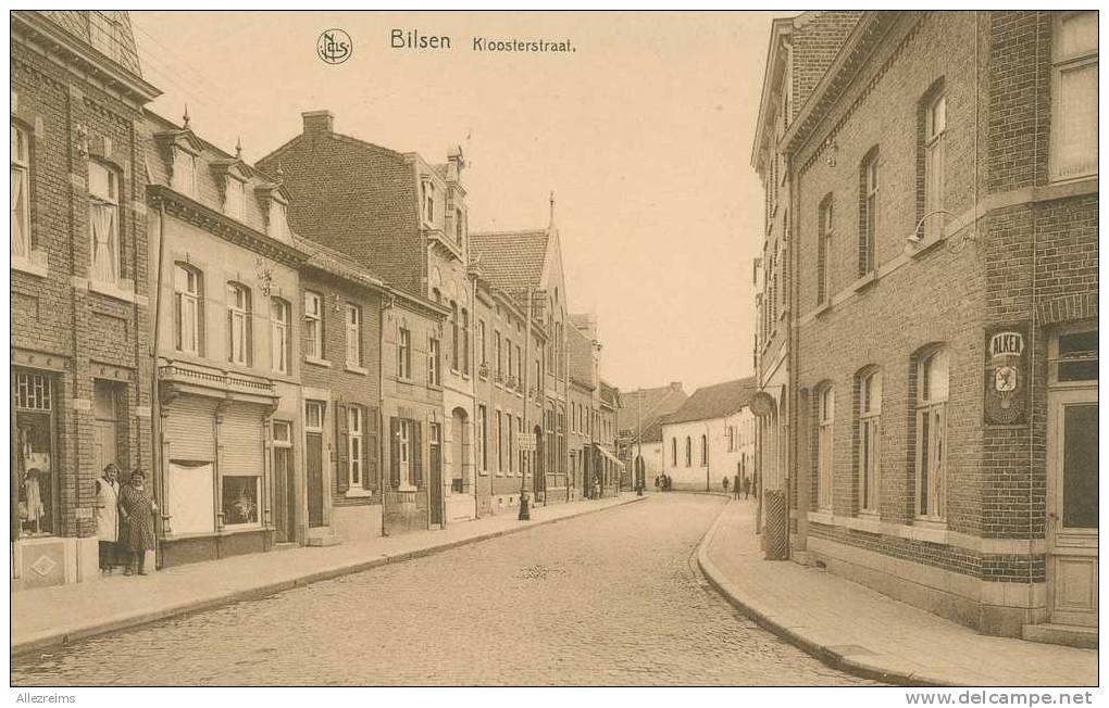 CPA Belgique :  BILSEN  Kloosterstraat  Avec Commerces    A  VOIR  !!!!!!!! - Bilzen