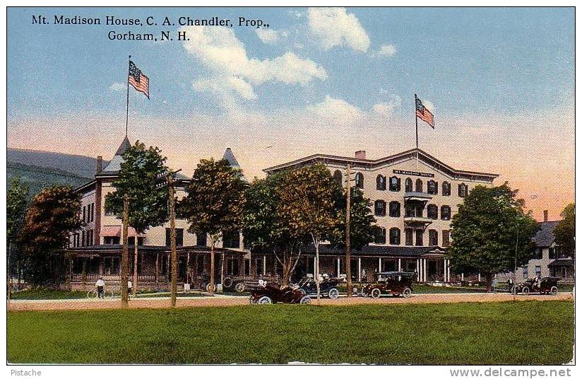 Gorham New Hampshire NH - Mt. Madison House Hotel - 1905-10 - Cars - Unused - Andere & Zonder Classificatie