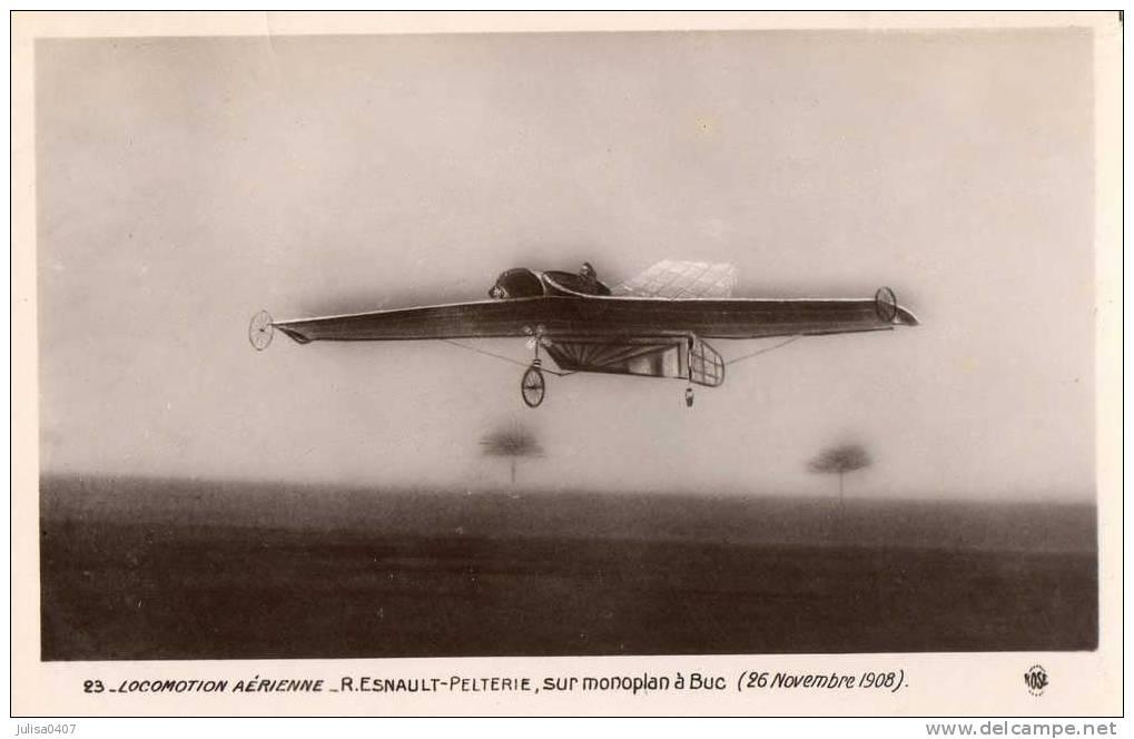 BUC (78) Avion Aviateur Esnault Pelterie 1908 Beau Plan - Aviateurs
