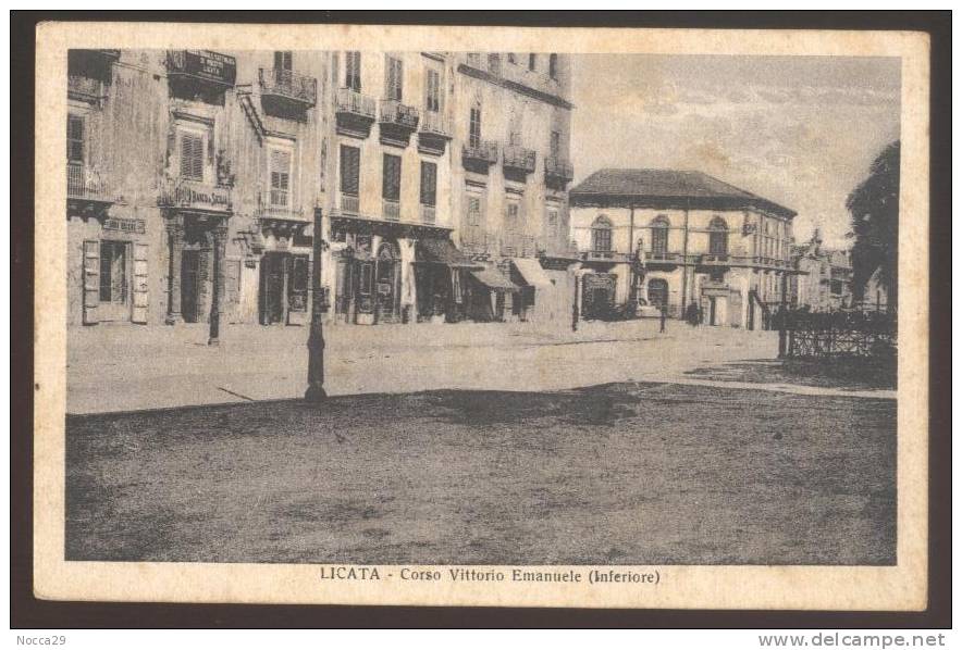 LICATA 1938 CORSO VITTORIO EMANUELE. ANIMATA! - Agrigento