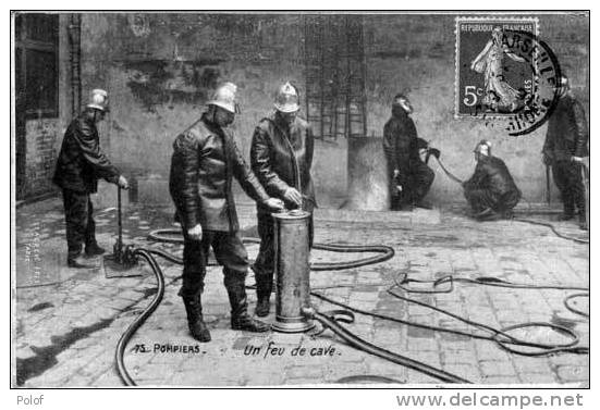 Pompiers - Un Feu De Cave   (9078 ) - Sapeurs-Pompiers