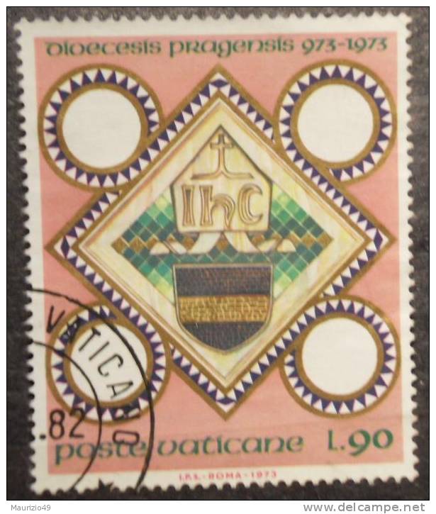 VATICANO 1973 Nr 545 Diocesi Di Praga 90 Lire - Used Stamps