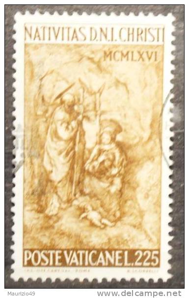 VATICANO 1966 Nr 447 Natale 225 Lire - Used Stamps