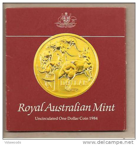 Australia - 1 Dollaro UNC In Blister Ufficiale - 1984 - Mint Sets & Proof Sets