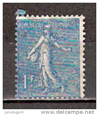 Timbre France Y&T N° 205 (4) Obl. Semeuse Lignée.  1 F. Bleu. Cote 0,80 € - 1903-60 Sower - Ligned