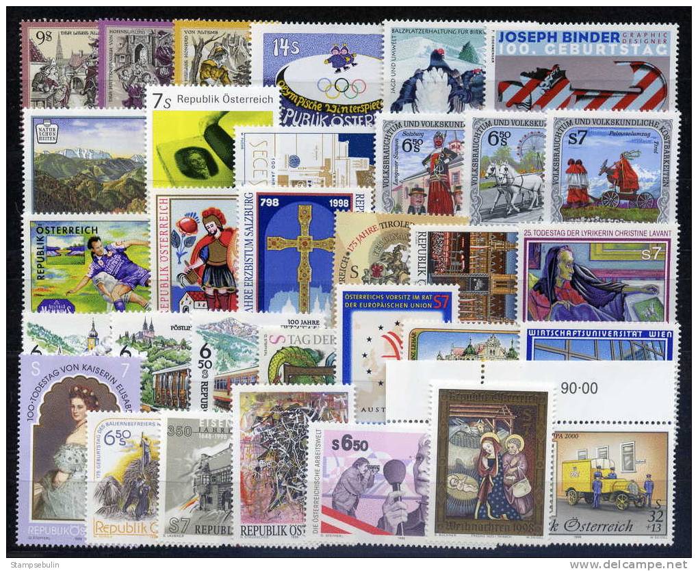 1998 COMPLETE YEAR PACK MNH ** - Ganze Jahrgänge