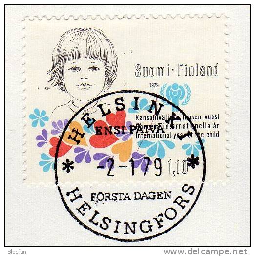 UNO Jahr Des Kindes 1979 Kinder-Gesicht Finnland 836 Auf FDC 3€ - UNICEF