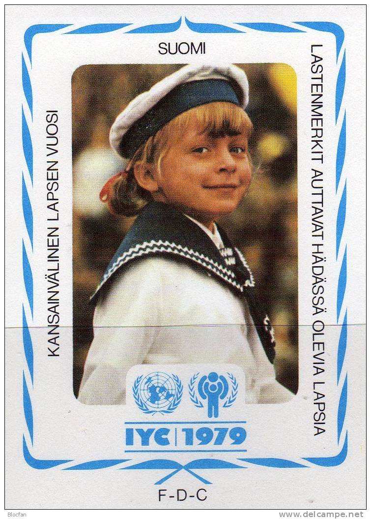 UNO Jahr Des Kindes 1979 Kinder-Gesicht Finnland 836 Auf FDC 3€ - UNICEF