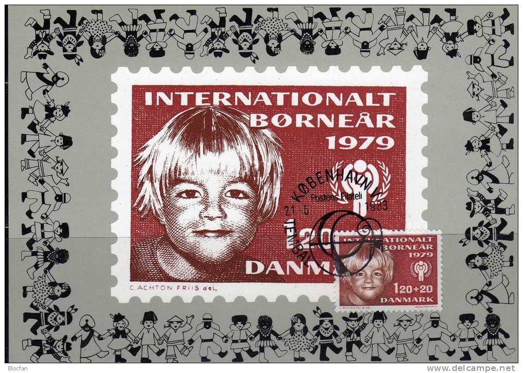 UNO Jahr Des Kindes 1979 Kind Beim Spiel Dänemark 676 Maxi-Kt. 4€ - Cartes-maximum (CM)