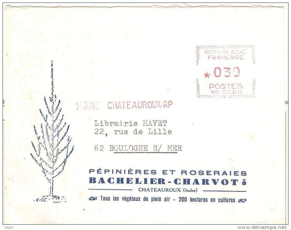 Roseraie, Pépinière, Chateauroux, Classe Ouverte - Enveloppe    (D0153) - Rose