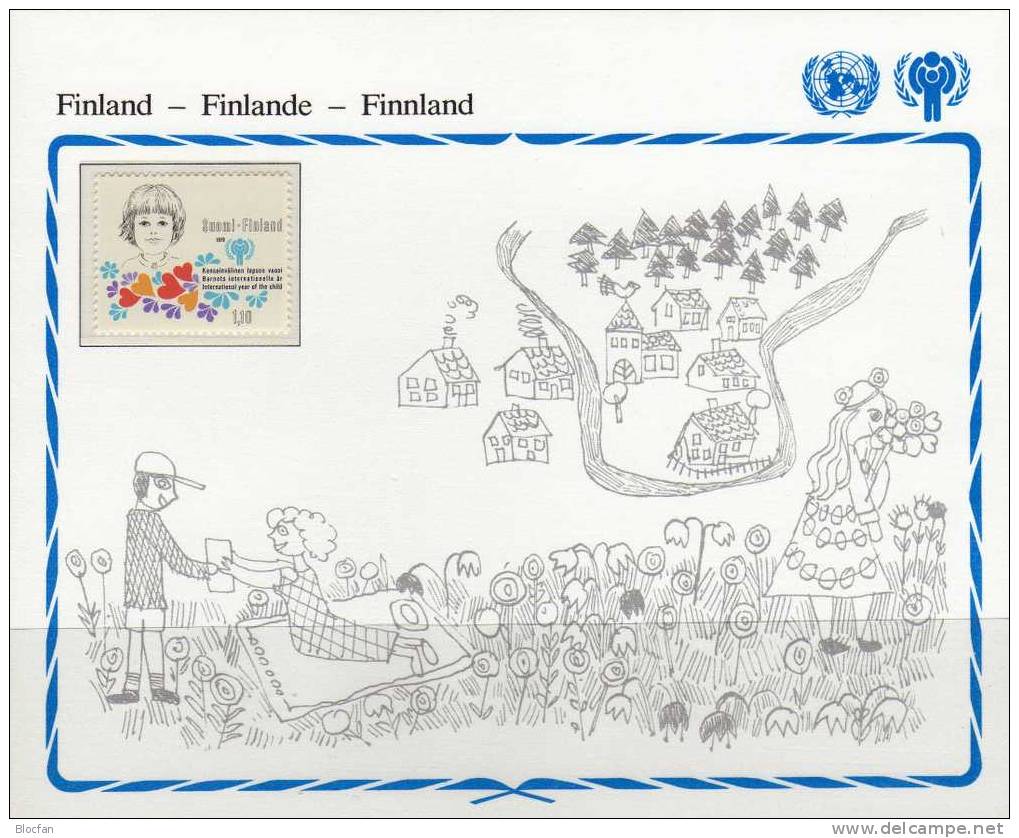 Jahr Des Kindes 1979 Kinder-Gesicht Finnland 836 ** 3€ Kinder - Färöer Inseln