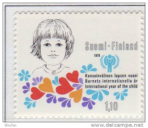 Jahr Des Kindes 1979 Kinder-Gesicht Finnland 836 ** 3€ Kinder - Faeroër