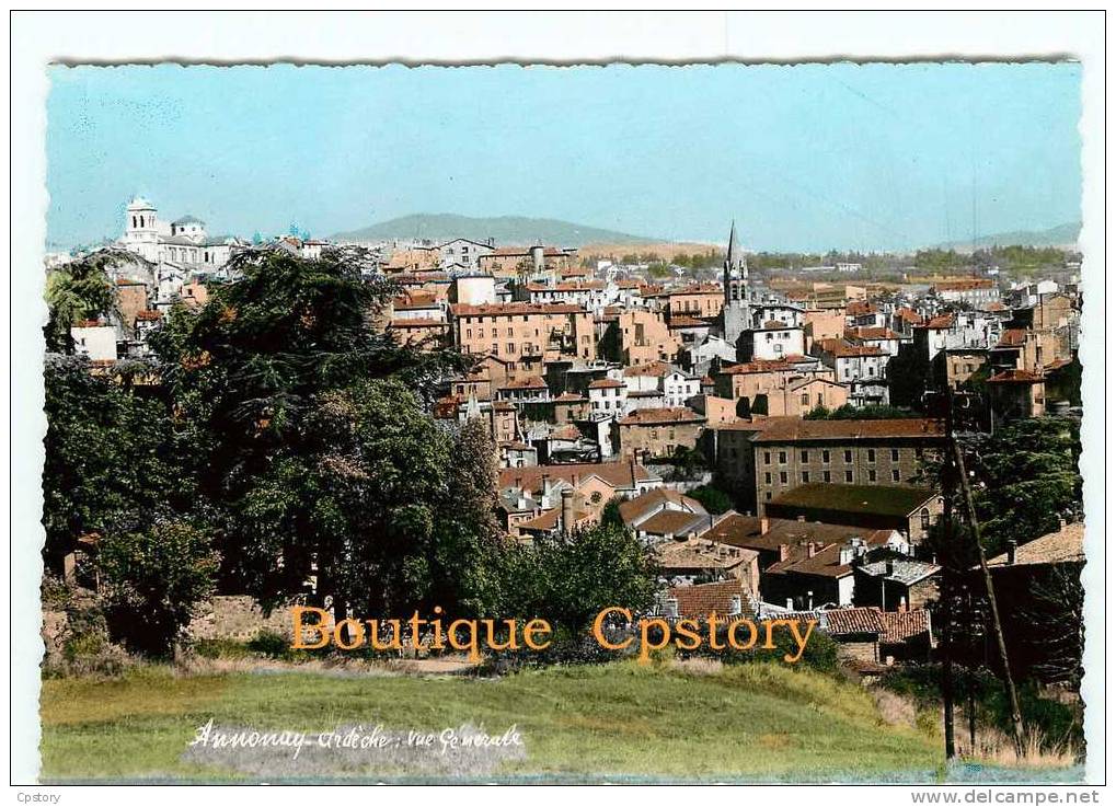 07 - ANNONAY - Vue Générale - Edit. Roche - Dos Scané - Annonay