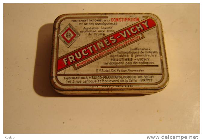 PUBLICITE  ANCIENNE / FRUCTINES VICHY   / BOITE D ORIGINE - Dozen