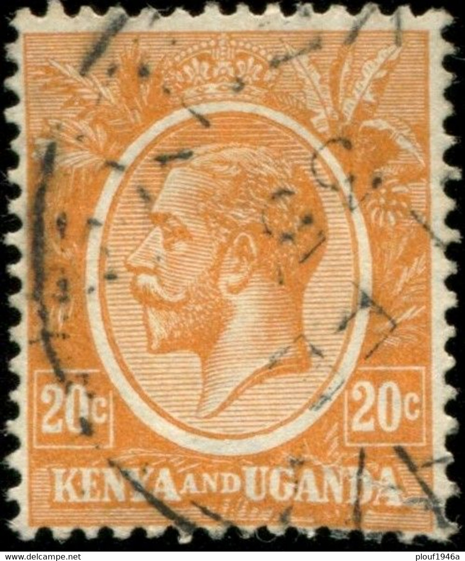 Pays : 260 (Kenya & Ouganda : Colonie Britannique)  Yvert Et Tellier N° :   6 (o) ; SG : EA 83 - Kenya & Ouganda