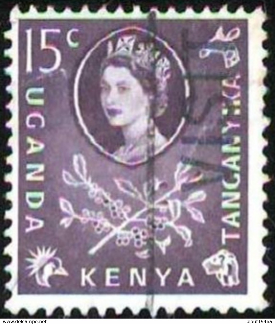 Pays : 260,1 (Kenya-Ouganda-Tanganyika)  Yvert Et Tellier N° : 107 (o) - Kenya, Oeganda & Tanganyika