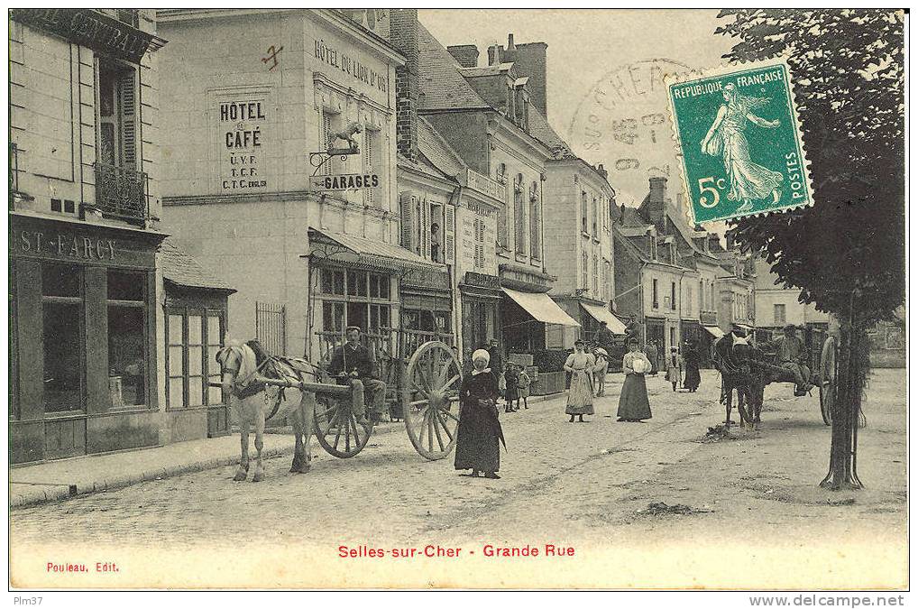 SELLES SUR CHER - Grande Rue - Attelages, Animation - Selles Sur Cher