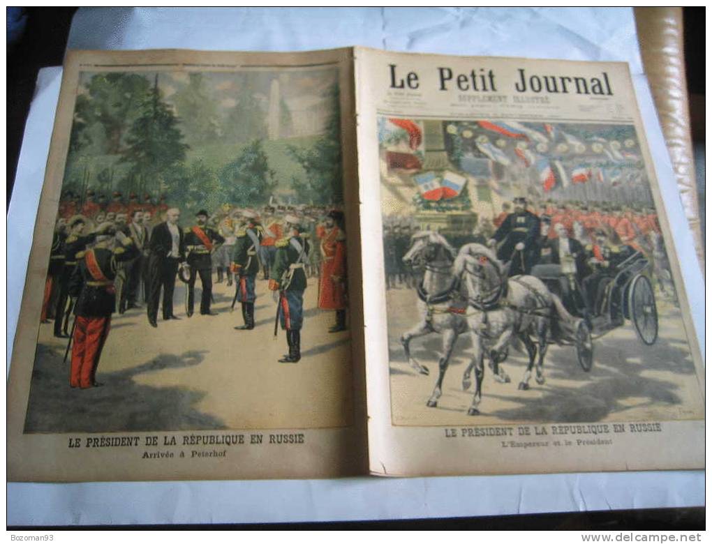LE PETIT JOURNAL N° 0355 05/09/1897 VOYAGE DU Pdt FELIX FAURE EN RUSSIE + TSAR + PETERHOF - Le Petit Journal