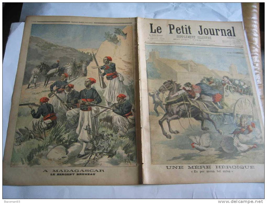 LE PETIT JOURNAL N° 0360 10/10/1897 L'HEROINE DU MARCHE D'ESTAZARGUES PRES DU PONTET DANS LE GARD - Le Petit Journal