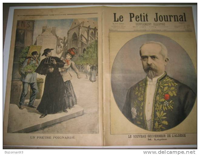 LE PETIT JOURNAL N° 0361 17/10/1897 Mr LEPINE NOUVEAU GOUVERNEUR DE L'ALGERIE + PRETRE POIGNARDE - Le Petit Journal