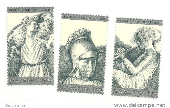 1981 - 1075/77 Virgilio    +++++++ - Unused Stamps