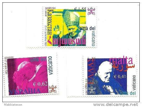 2002 - 1291/93 Viaggi Del Papa   +++++++++ - Unused Stamps