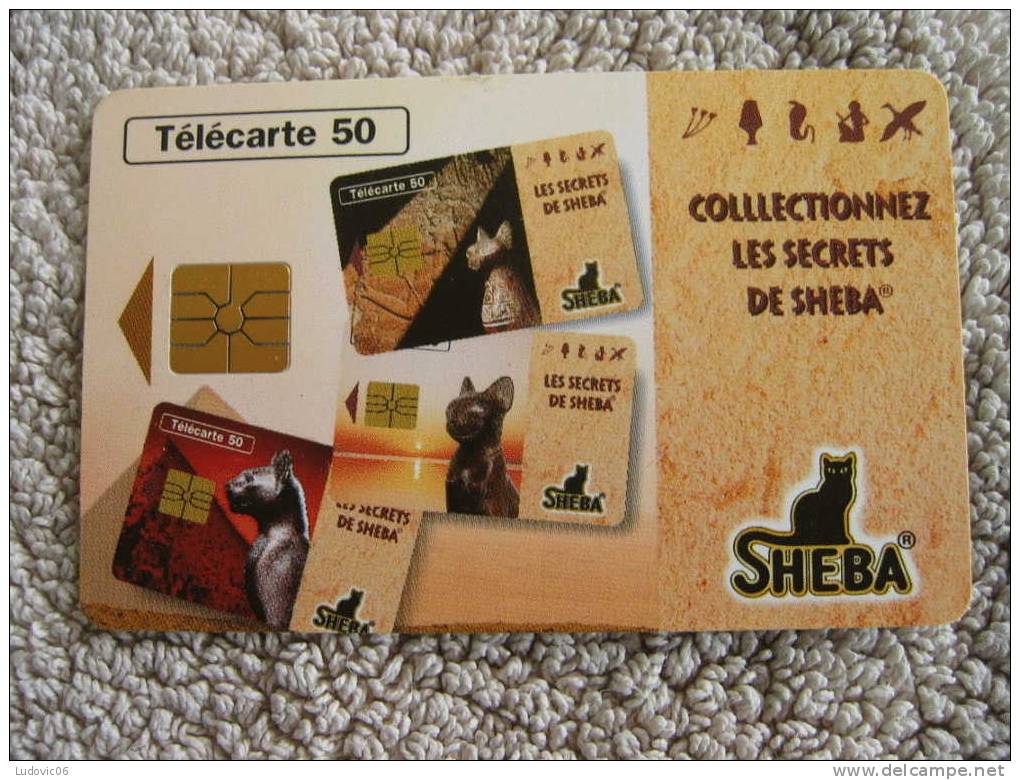 F635B - SHEBA - Les Secrets - 50 GEM1A - 3 L à "colllectionner" Au Recto - 1996