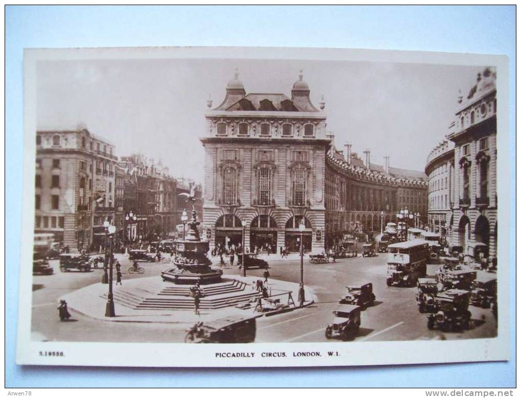 Piccadilly Circus London  Londres Recto / Verso - Piccadilly Circus