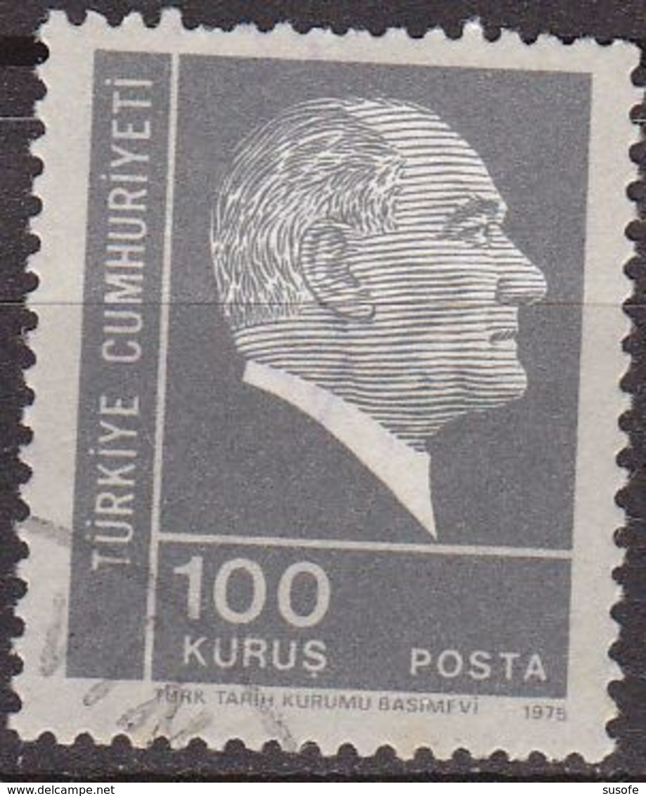 Turquia 1974 Scott 1924 Sello º Fundador Y 1º Presidente Mustafa Kernal Ataturk Yvert 2147 Michel 2375 Turkey Stamps - Gebraucht