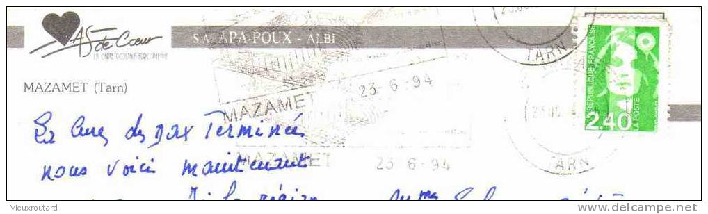 CPSM. MAZAMET. 3 VUES. DATEE 1994. FLAME - Mazamet