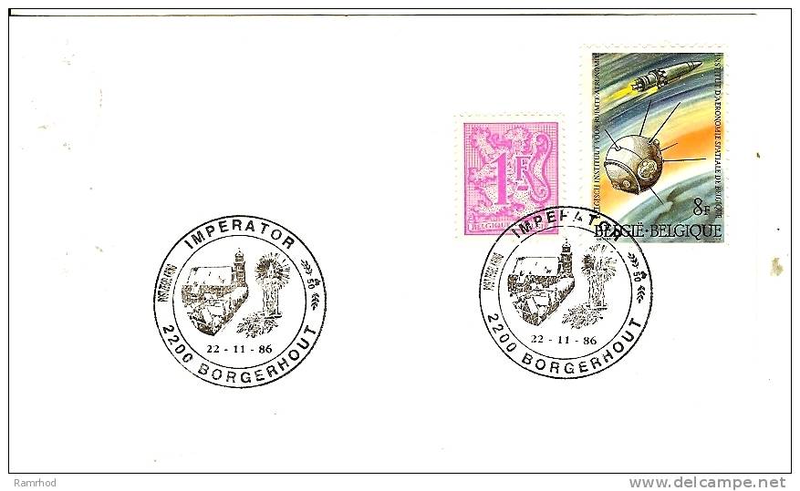 BELGIUM 1986 CARD WITH STAMP AND SPECIAL CANCELLATION FU - Covers & Documents
