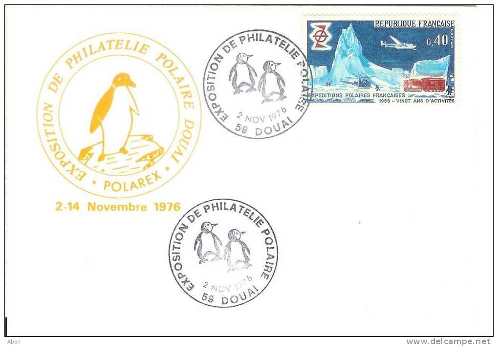 5287  POLAREX - DOUAI - NORD -  POLAIRE - 1976 - PINGUIN - Lettres & Documents