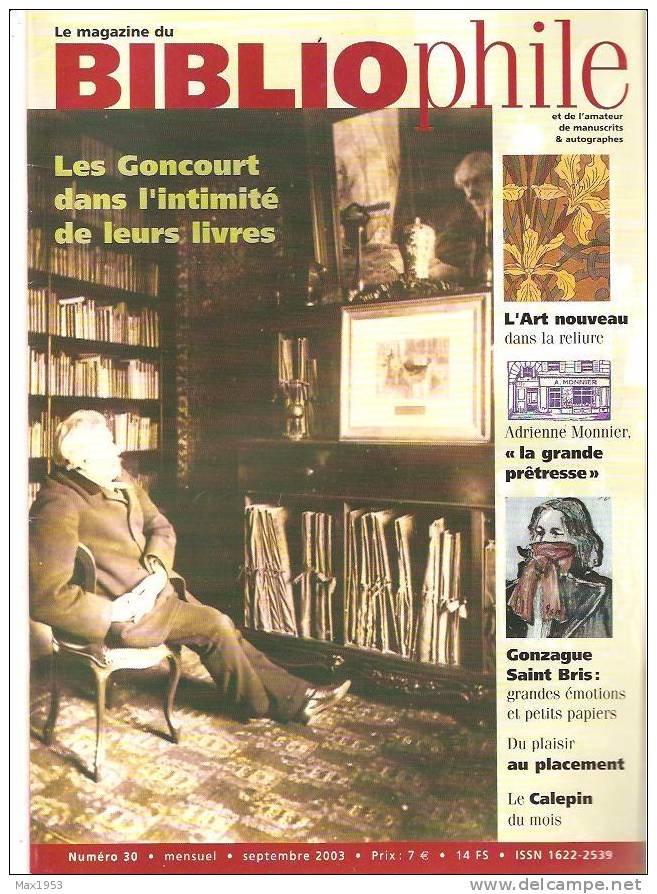 (simenon) Le Magazine Du Bibliophile N°30 - Septembre 2003 - Catalogue Et Résultats - Simenon