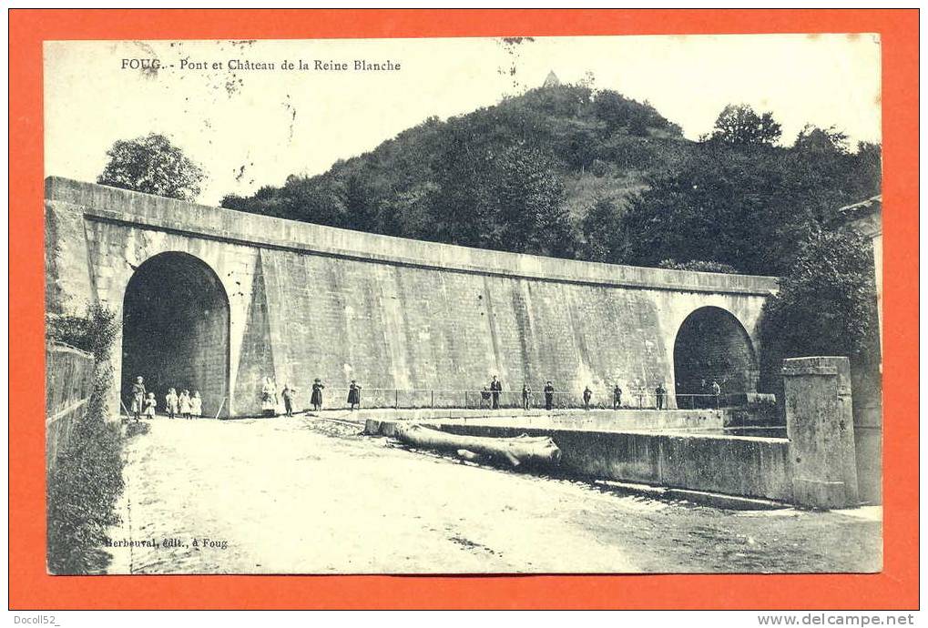 Dpt  54   Foug  "  Pont Et Chateau De La Reine Blanche " - Foug