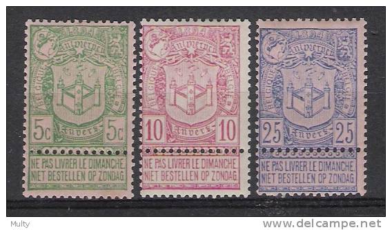 Belgie OCB 68 / 70 (*) - 1894-1896 Tentoonstellingen