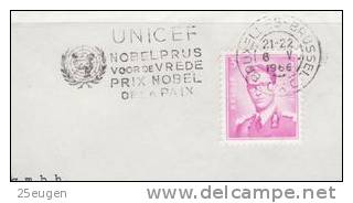 BELGIUM 1966 UNICEF  POSTMARK - UNICEF