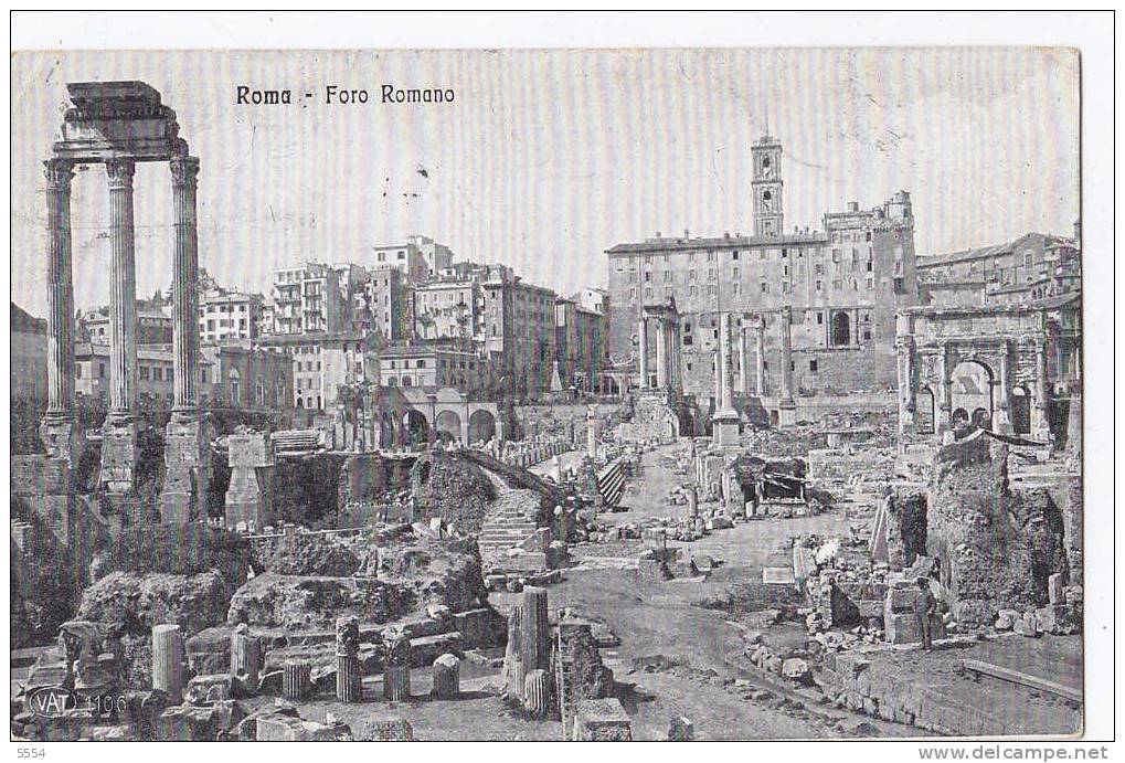 Cpa Italie Lazio Rome  Foro Romano - Autres & Non Classés